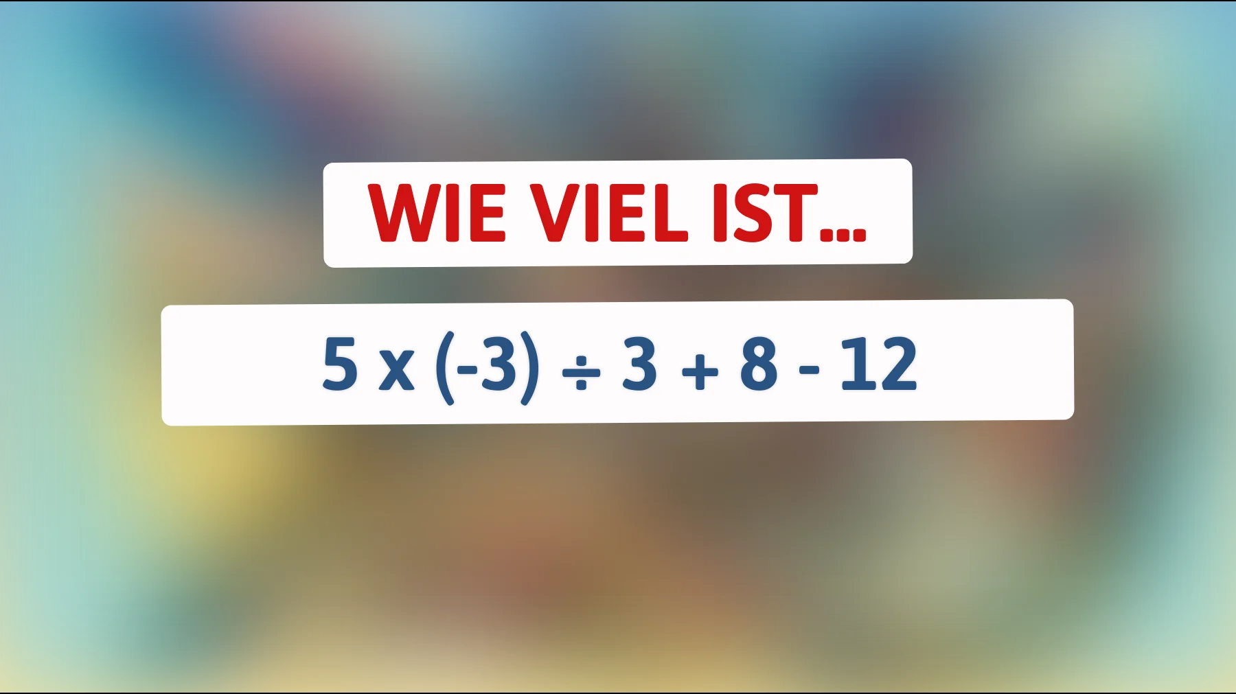 "Nur 1% der Menschen können dieses mathematische Rätsel lösen – gehörst du dazu?""