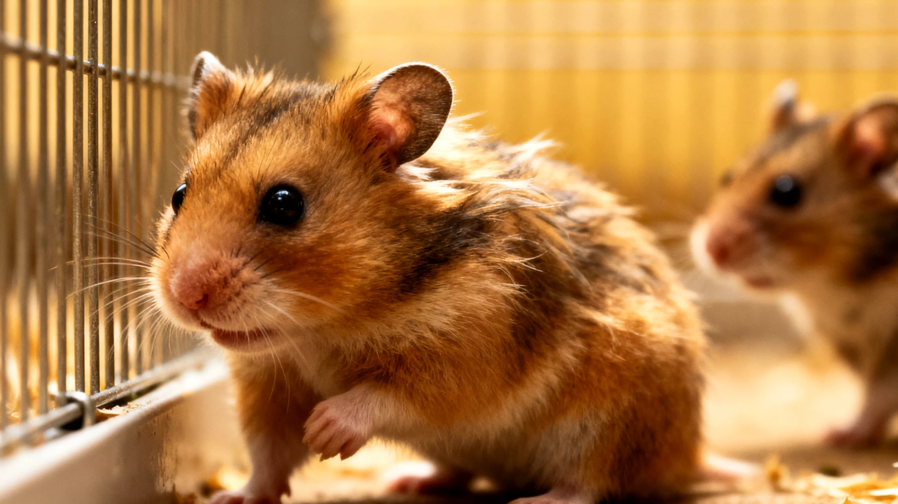 Hamster sind Einzelgänger und können nicht trainiert werden, mit anderen Tieren zu interagieren, da dies zu Stress, Aggression und Verletzungen führen kann"
