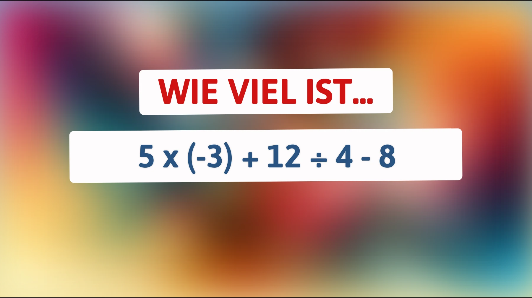 Löse dieses mathematische Rätsel: Nur schlaue Köpfe knacken den Code!"