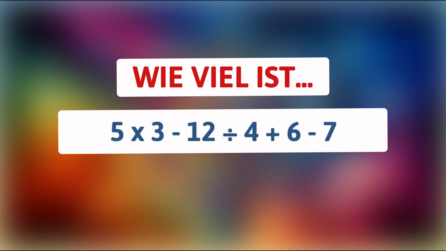 Nur 1% der Menschen können diese mathematische Herausforderung lösen! Bist du dabei?"