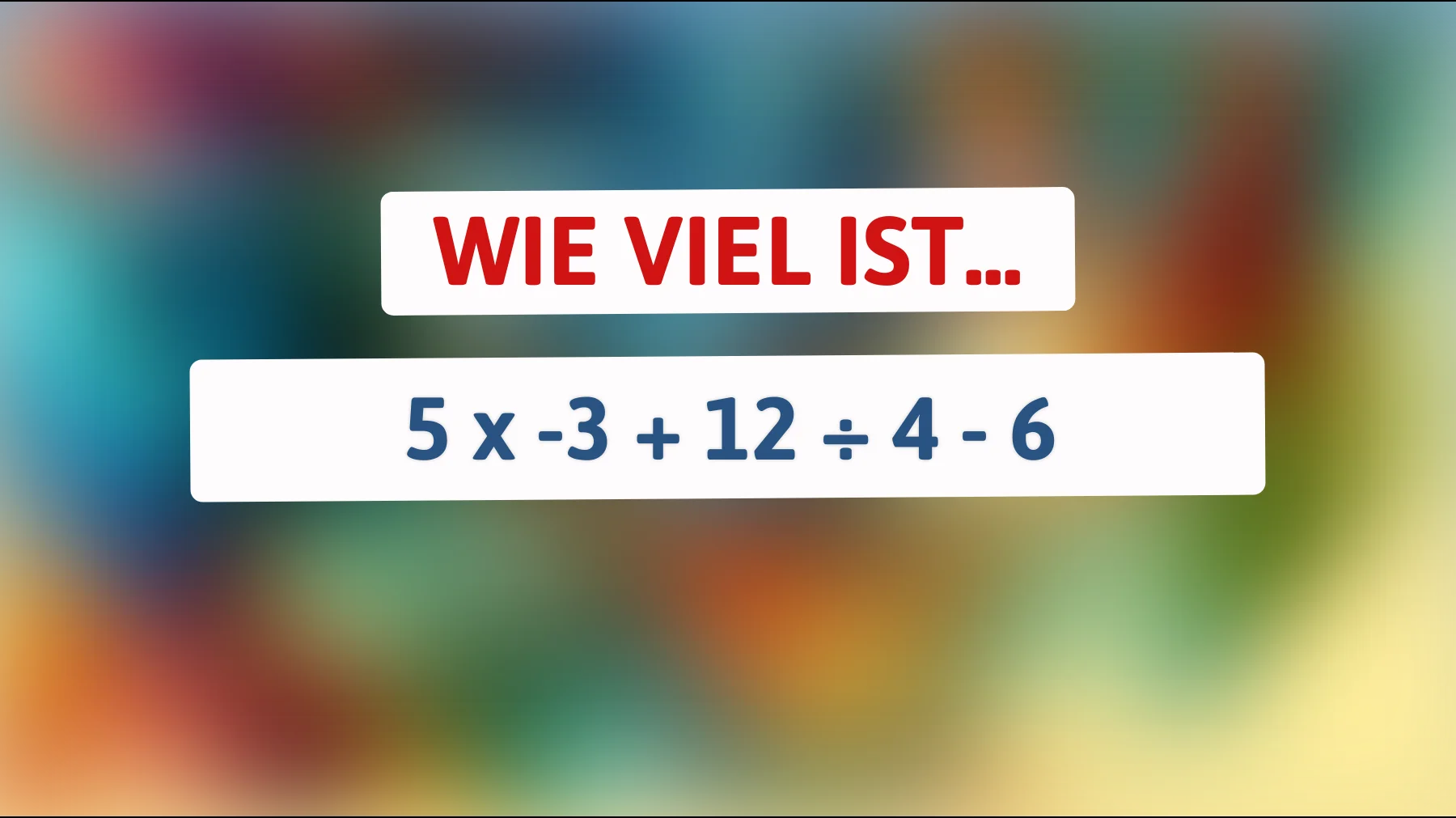 Nur 1% können dieses mathematische Rätsel richtig lösen: Bist du dabei?"