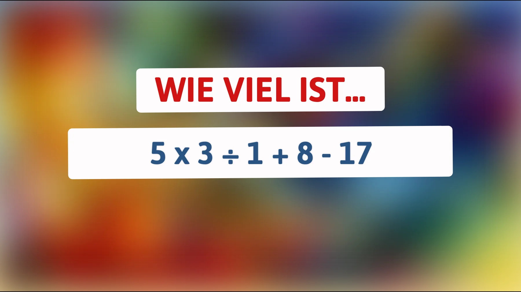 Nur für Genies: Kannst du dieses mathe-Rätsel schneller lösen als ein Taschenrechner?"