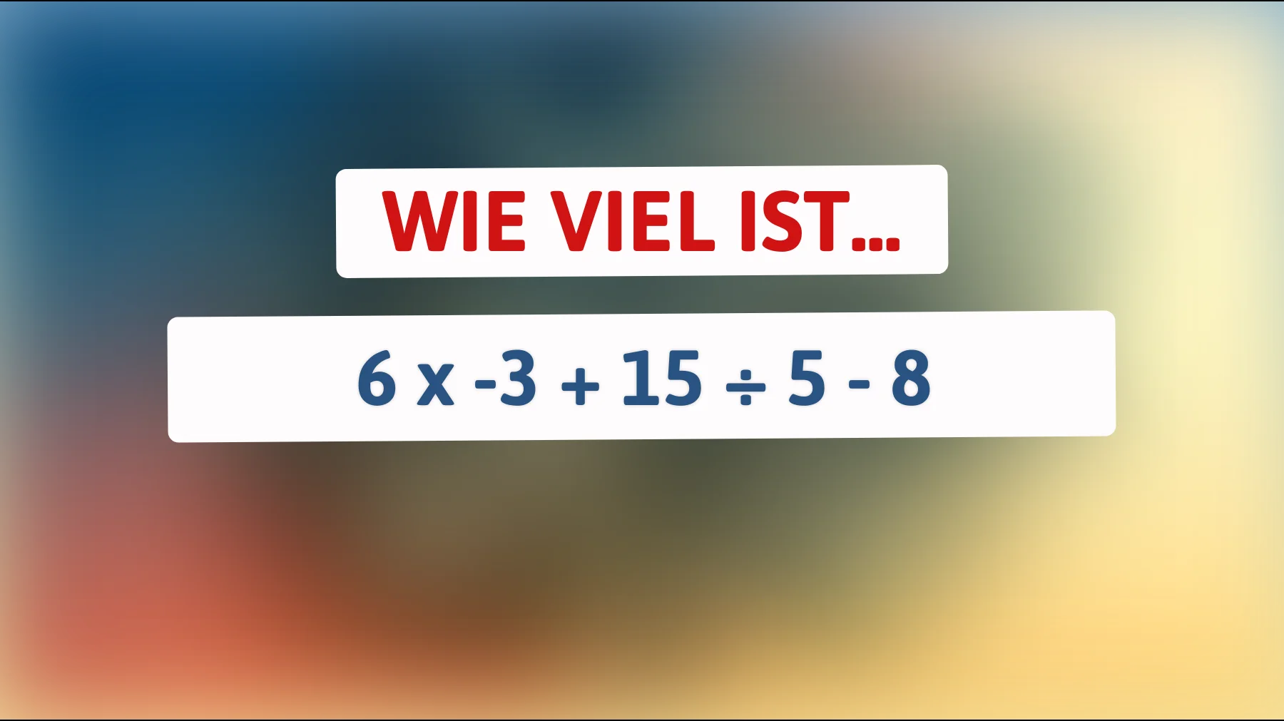 Diese Herausforderung knackt nur ein wahres Genie: Kannst du das Rätsel lösen und die richtige Zahl herausfinden?"
