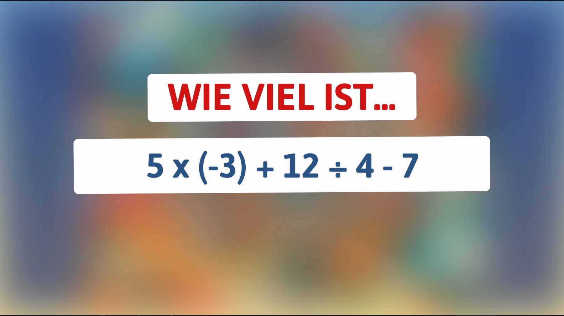 Kannst du dieses mathematische Meisterwerk lösen? Nur die Genies kennen die Antwort!"
