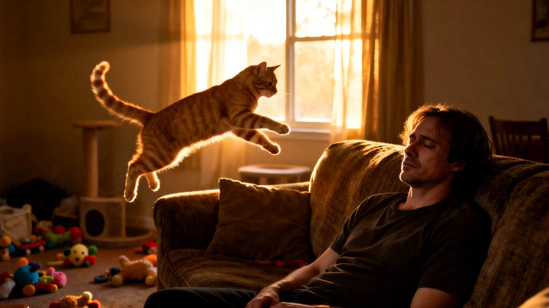 Erwachsene Katzen brauchen eine strukturierte tägliche Routine mit festen Fütterungszeiten, Spielphasen und Ruhepausen, um Verhaltensprobleme wie nächtliche Hyperaktivität, Langeweile oder Stress zu vermeiden"