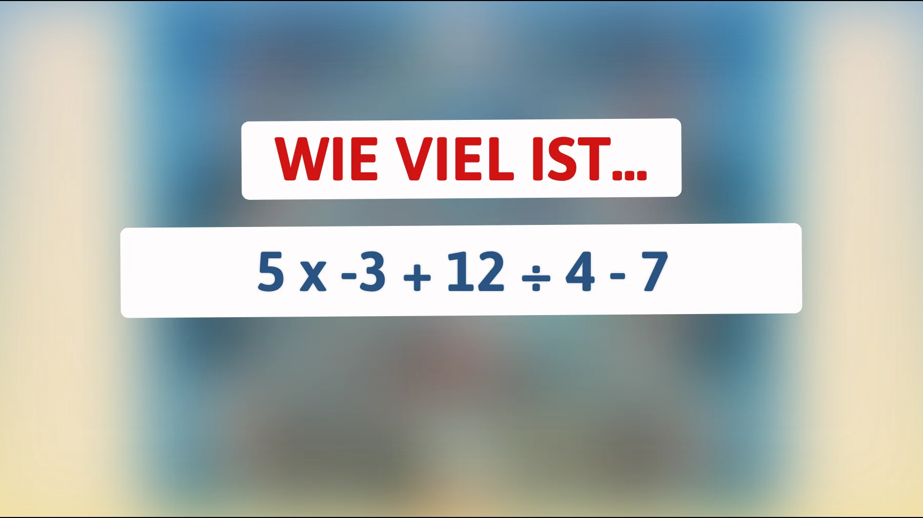 Nur 1% der Menschen kann dieses mathematische Rätsel lösen! Bist du klug genug, es zu knacken?"